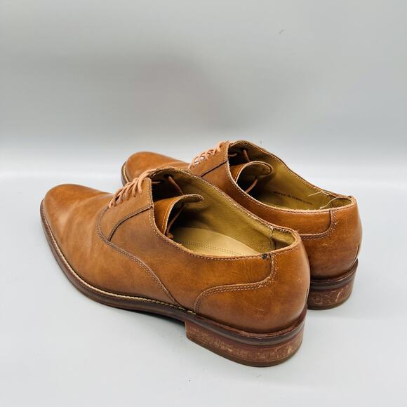 Cole Haan Shoes Mens 9.5 Brown Leather Grand OS Derby Oxford Dress Almond Toe main image 9